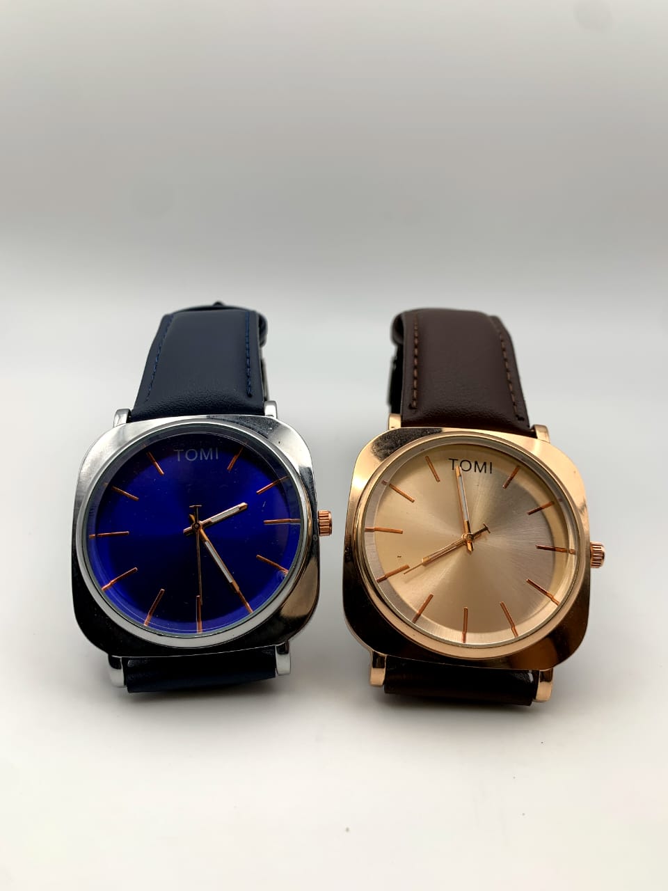 Premium Pure Leather Fashion Watch for Men – Dual Color Options